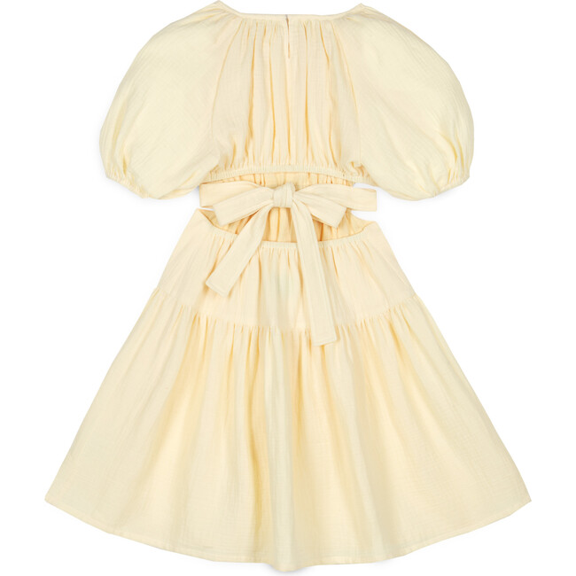 Marine Muslin Cut-Out Dress, Vainilla