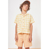 Matteo Vichy Shirt, Yellow - Shirts - 4 - thumbnail