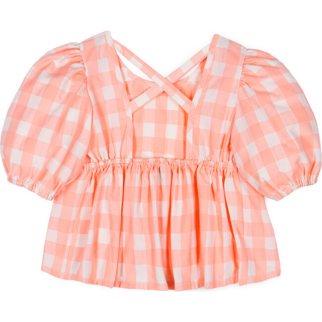 Colette Vichy Blouse, Coral - Blouses - 1