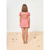 Célia Balloon Sleeve Swimsuit, Coral - One Pieces - 2 - thumbnail