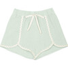 Anette Muslin Short, Green Lily - Shorts - 1 - thumbnail
