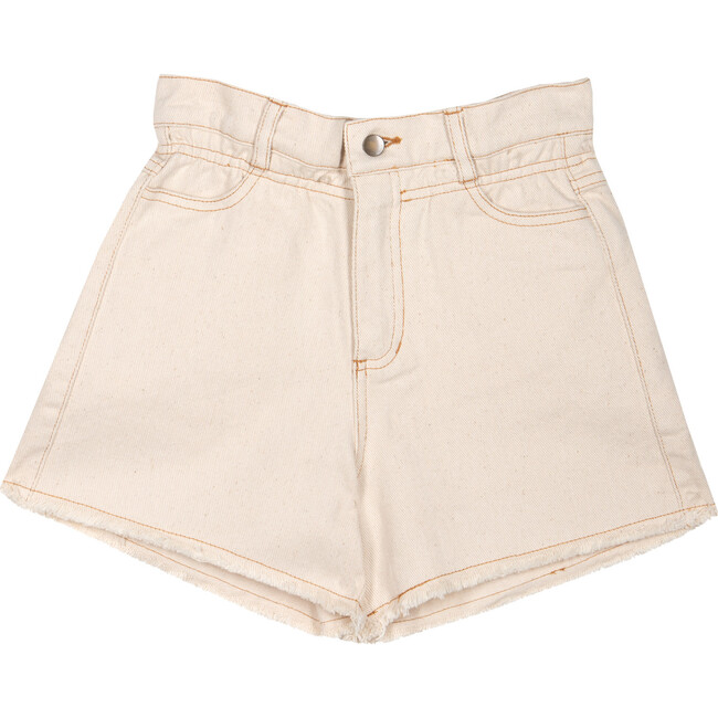 Alice Denim Short, Beige - Shorts - 1