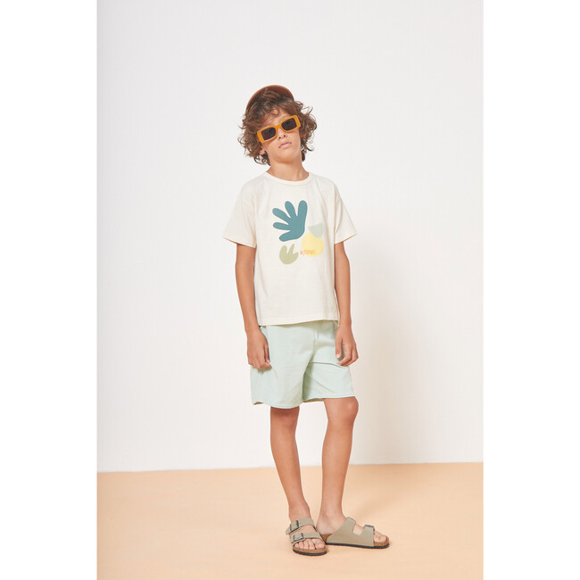 Romeo Organic Jersey Bermuda, Green Lily