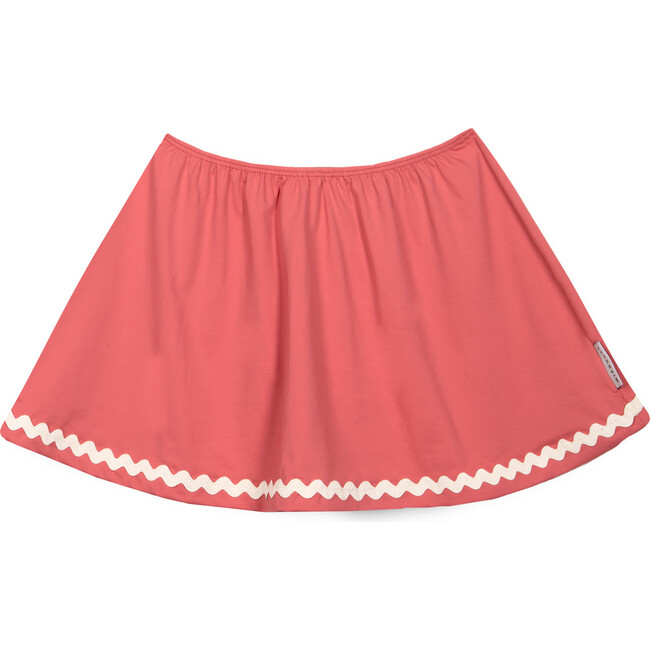 Pauline Swimming Skirt, Ecru & Coral - One Pieces - 1