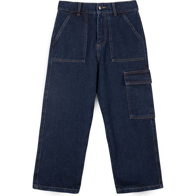 Luigi Cargo Jeans, Blue - Jeans - 1