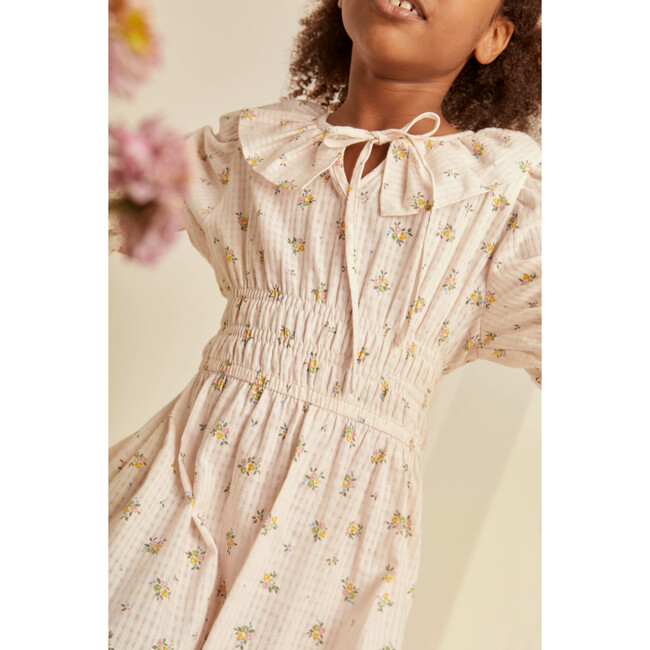 Suzanne Serker Oversized Ruffle Collared Dress, Cream - Dresses - 2