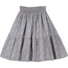 Carmela Smocked Skirt, Blue - Skirts - 1 - thumbnail