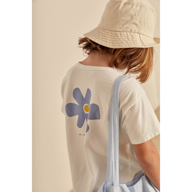 Cédric Organic Jersey Crew Neck T-Shirt, Ecru - T-Shirts - 2