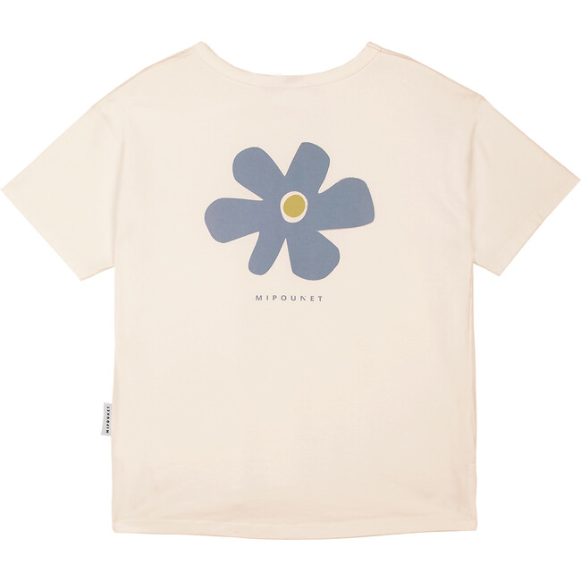 Cédric Organic Jersey Crew Neck T-Shirt, Ecru - T-Shirts - 3