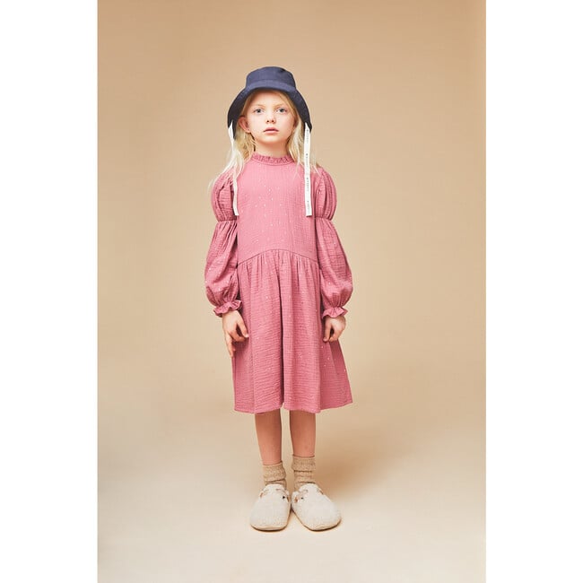 Émilie Muslin Dress, Pink - Dresses - 4