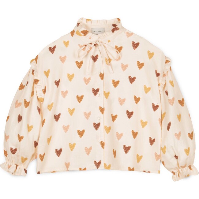 Love Muslin Blouse, Cream - Blouses - 1