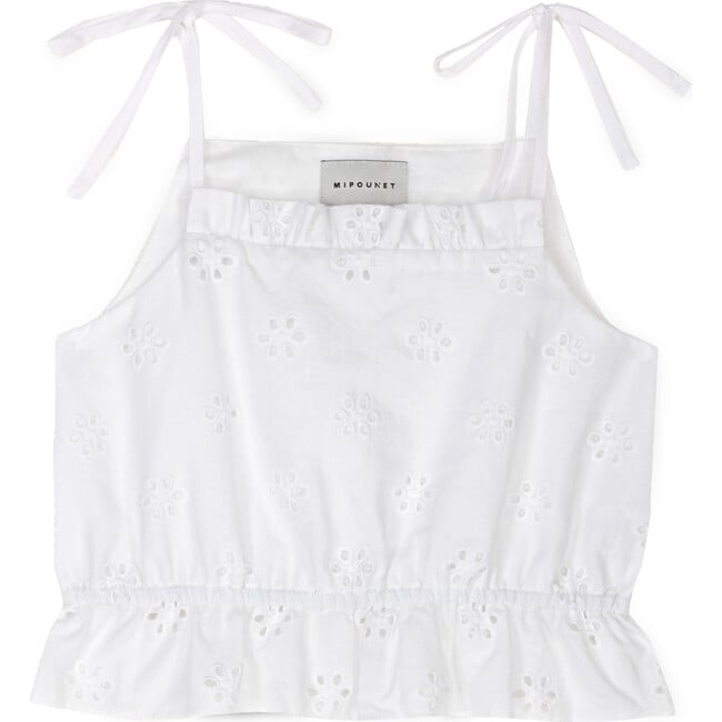 Lisa Swiss Lace Flower Top - Blouses - 1