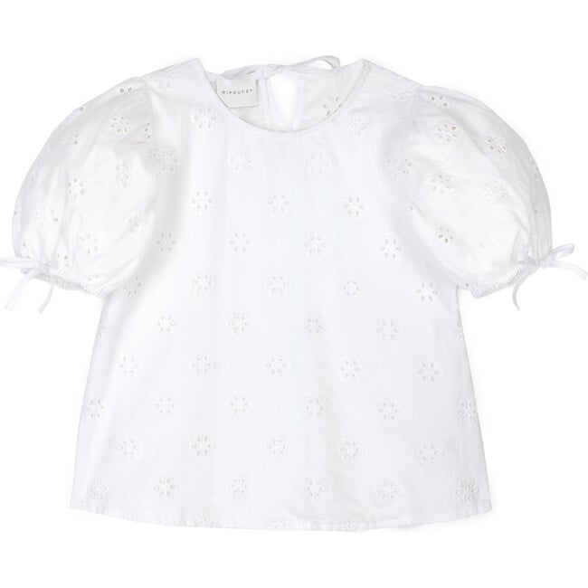 Lisa Swiss Lace Flower Blouse - Blouses - 1
