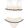 Lia Swimsuit Ecru/Navy - One Pieces - 1 - thumbnail