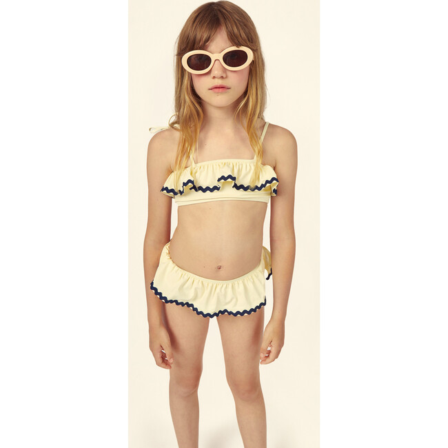 Lia Swimsuit Ecru/Navy - One Pieces - 2