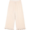 Elise Muslin Ruffle Pant, Ecru - Pants - 1 - thumbnail
