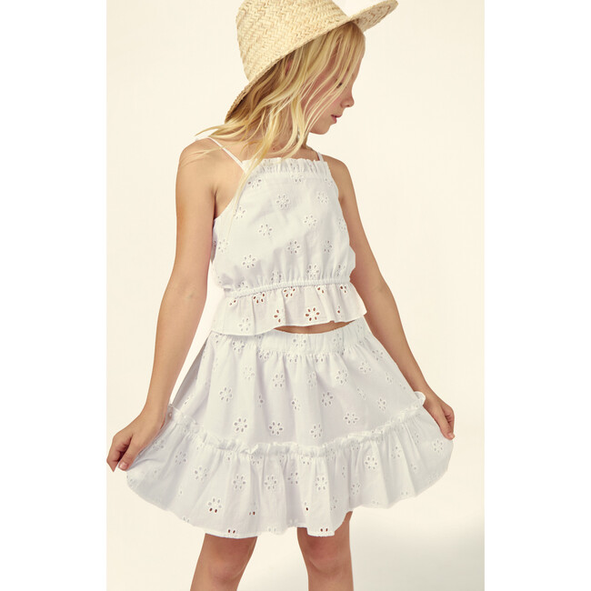 Lisa Swiss Lace Flower Top - Blouses - 3