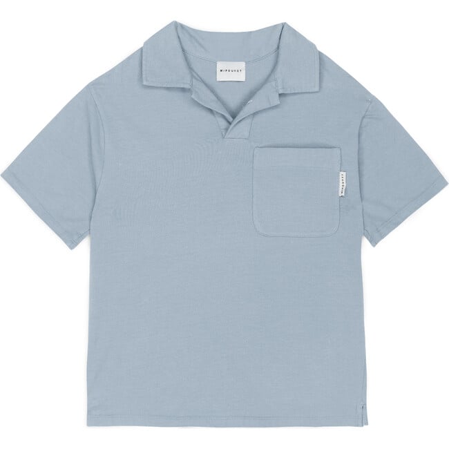 Luca Jersey Polo Shirt, Blue - Polo Shirts - 1
