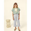 Elise Muslin Ruffle Pant, Artic Blue - Pants - 2 - thumbnail