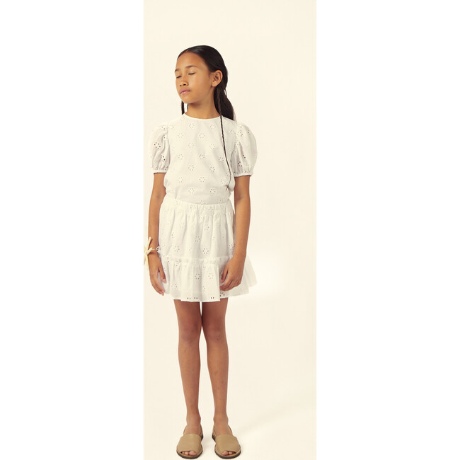 Lisa Swiss Lace Flower Blouse - Blouses - 3