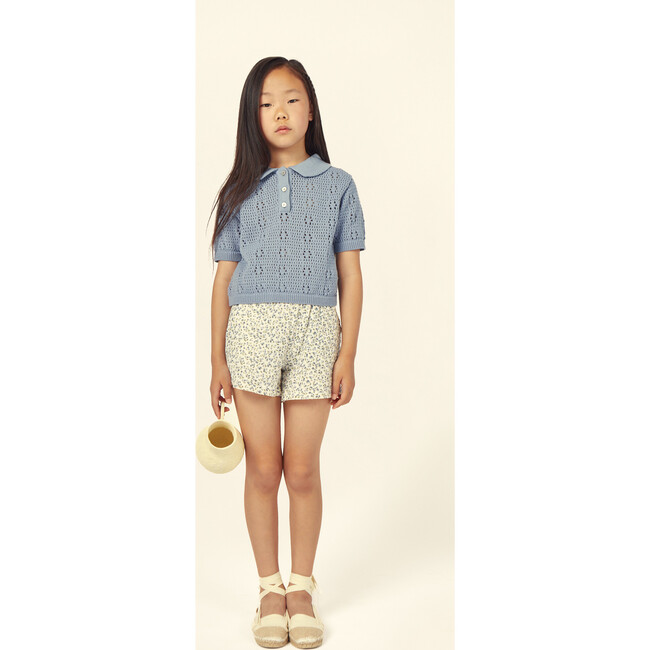 Florence Cotton Polo, Blue - Polo Shirts - 4