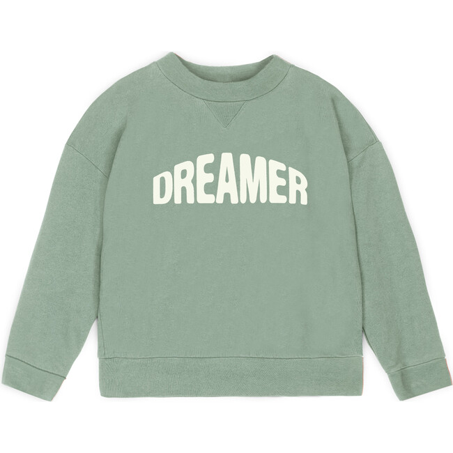 Dreamer Jersey Sweatshirt, Pale Aqua - Sweatshirts - 1