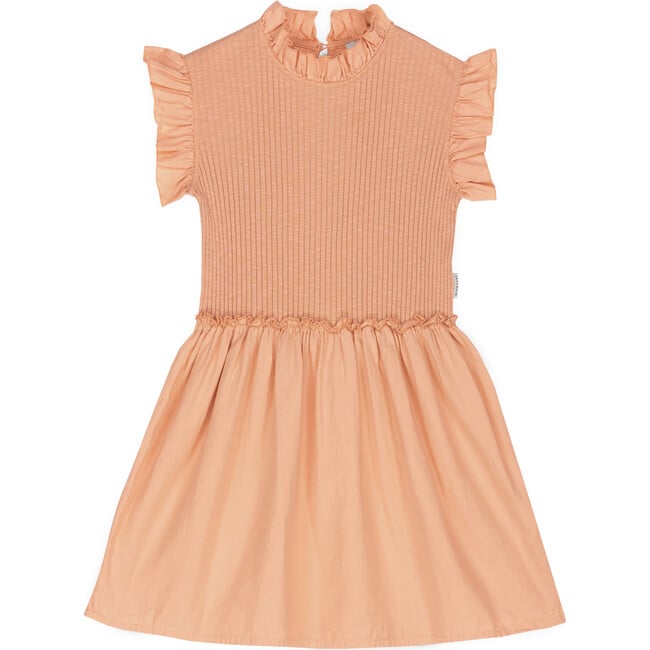 Charlotte Jersey Dress, Apricot - Dresses - 1
