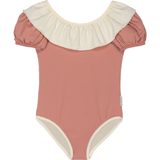 Bella Ruffle Swimsuit Terracota - One Pieces - 1