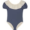Bella Ruffle Swimsuit Navy - One Pieces - 1 - thumbnail