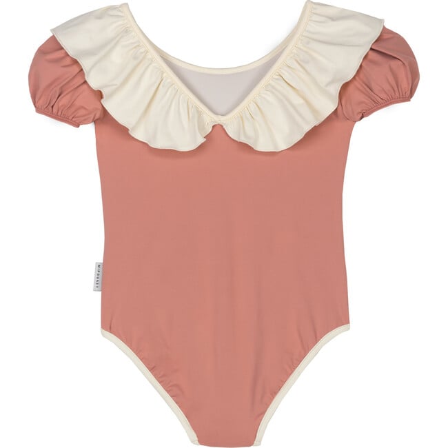 Bella Ruffle Swimsuit Terracota - One Pieces - 2