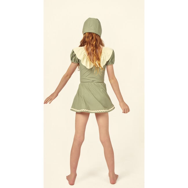 Bella Ruffle Swimsuit Green - One Pieces - 4