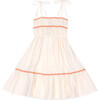 Anette Muslin Dress Ecru/Salmon - Dresses - 1 - thumbnail