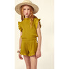 Charlotte Jersey Top, Ochre - Shirts - 3 - thumbnail