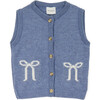 Sana Waistcoat, Light Blue - Vests - 1 - thumbnail