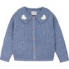Petra Heart Cardign, Light Blue - Cardigans - 1 - thumbnail