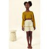 Althea Muslin Skirt, Ecru/Ochre - Skirts - 2 - thumbnail