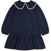 Melissa Jersey Dress, Dark Blue - Dresses - 1 - thumbnail