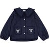 Mariane Denim Jacket, Dark Blue - Jackets - 1 - thumbnail