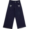 Mariane Denim Pant, Dark Blue - Pants - 1 - thumbnail