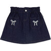 Mariane Denim Skirt, Dark Blue - Skirts - 1 - thumbnail