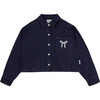 Mariane Denim Shirt, Dark Blue - Blouses - 1 - thumbnail