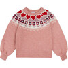 Greta Nordic Sweater, Nude Pink - Sweaters - 1 - thumbnail