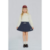 Modena Felpa Skirt, Dark Blue - Skirts - 3 - thumbnail