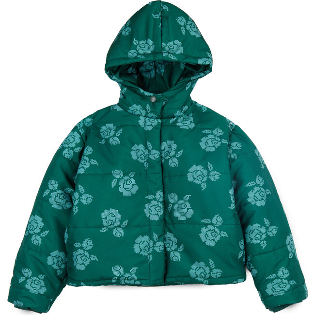 Gaia Flower Jacket, Emerald Green