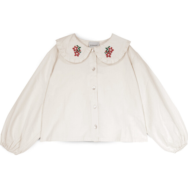 Felicia Flower Blouse, Ecru