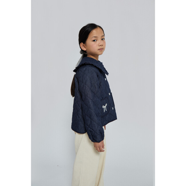 Mariane Denim Jacket, Dark Blue - Jackets - 3