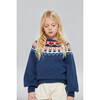Greta Nordic Sweater, Dark Blue - Sweaters - 2