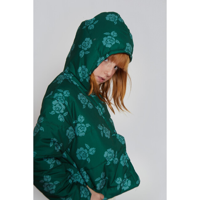 Gaia Flower Jacket, Emerald Green