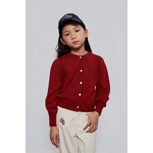 Felicia Flower Pant, Ecru