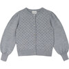 Maca Openwork Cárdigan, Grey - Cardigans - 1 - thumbnail